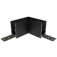 Угловой соединитель для магнитного накладного шинопровода OLEDIM 48V черный 7771059