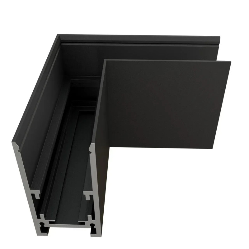 Угловой соединитель для магнитного накладного шинопровода OLEDIM 48V черный 7771059