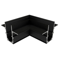 З'єднувач кутовий для магнітного шинопровода вбудованого OLEDIM 48V чорний 7771058