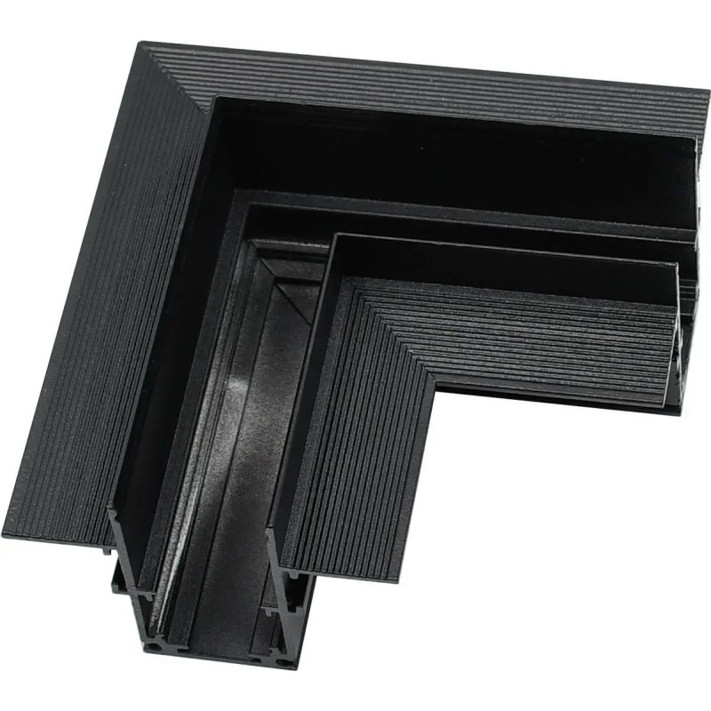 Угловой соединитель для магнитного шинопровода встроенного OLEDIM 48V черный 7771058