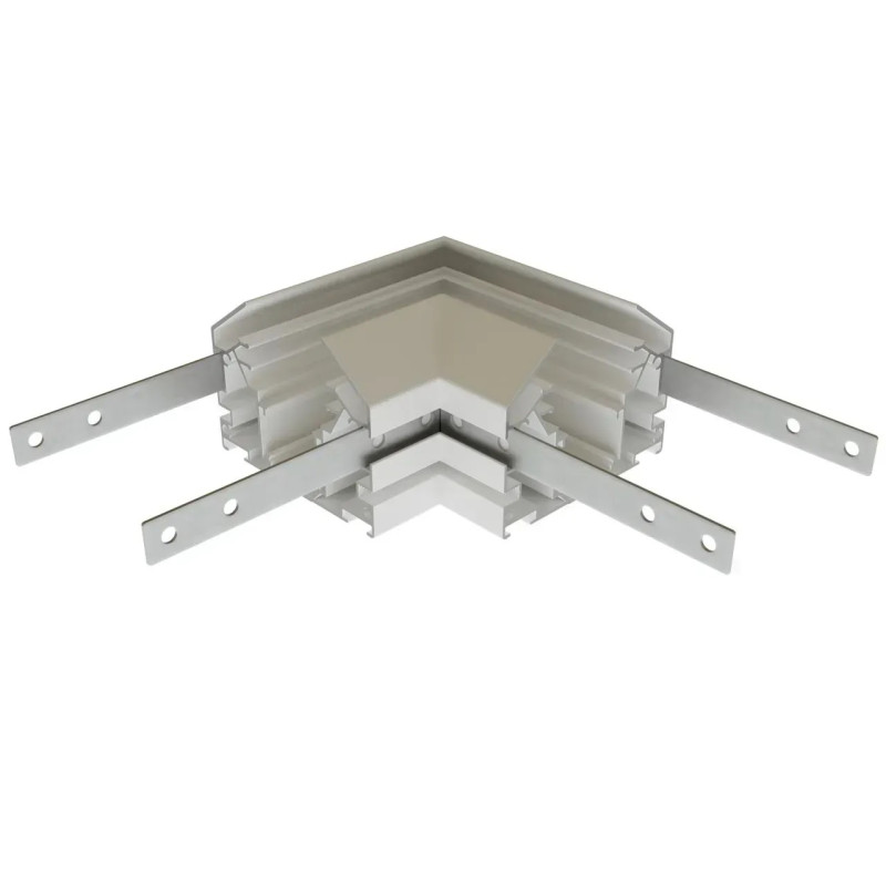 Угловой соединитель для шинопровода натяжного потолка (гарпун) OLEDIM OL441 48V белый 7771557