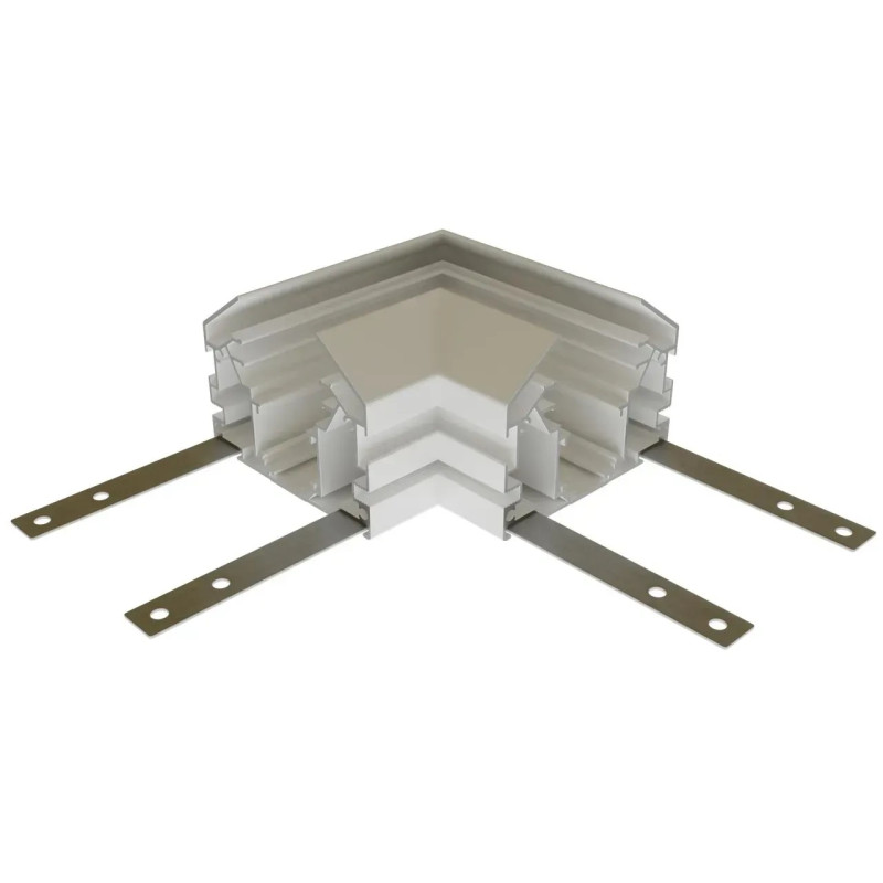 Угловой соединитель для шинопровода натяжного потолка (гарпун) OLEDIM OL441 48V белый 7771557