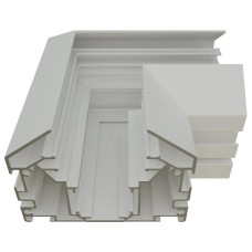 Угловой соединитель для шинопровода натяжного потолка (гарпун) OLEDIM OL441 48V белый 7771557