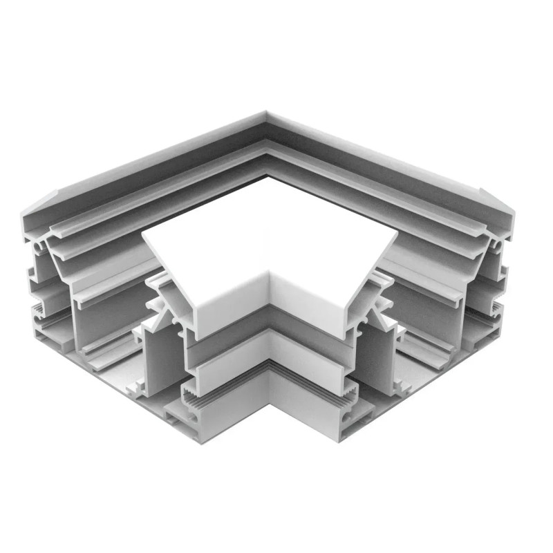 Угловой соединитель для шинопровода натяжного потолка (гарпун) OLEDIM OL441 48V белый 7771557