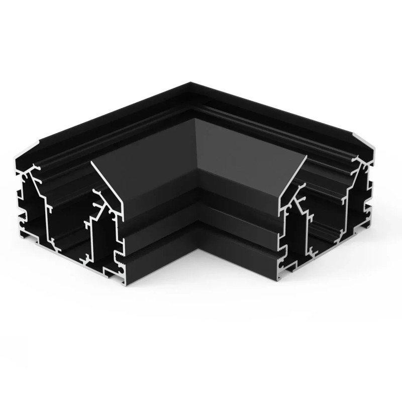 З'єднувач кутовий для шинопровода натяжної стелі (гарпун) OLEDIM OL441 48V чорний 7771556