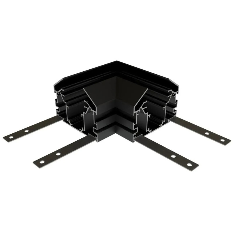 З'єднувач кутовий для шинопровода натяжної стелі (гарпун) OLEDIM OL441 48V чорний 7771556