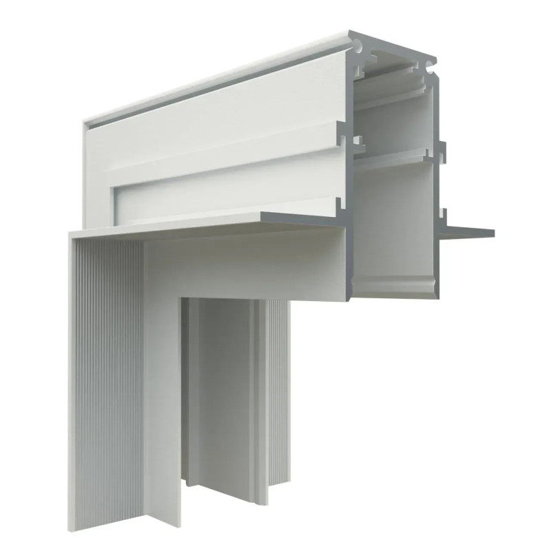 Соединитель угловой настенный для встроенного шинопровода OLEDIM OL402 48V белый 7771328