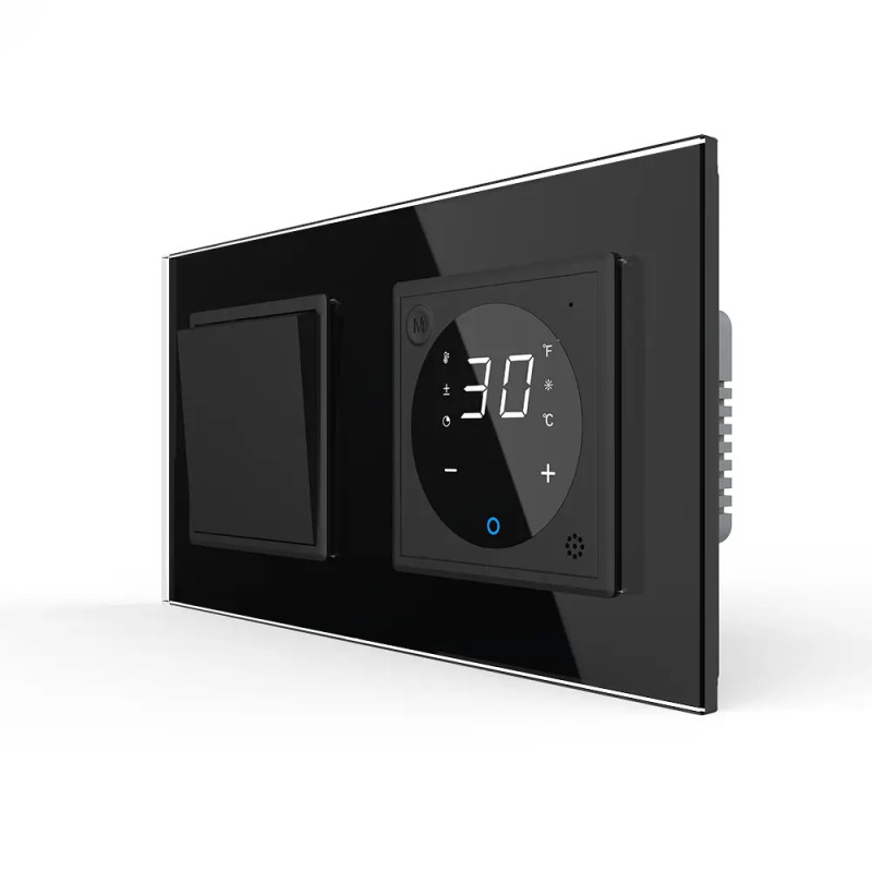 Комбінований терморегулятор (термостат) програмований для електричної теплої підлоги та 3-сенсорний 