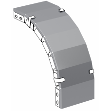 Зєднувач горизонтальний С-профілю, 184x52мм, товщина 5 мм, гаряче цинкування HDG UEA