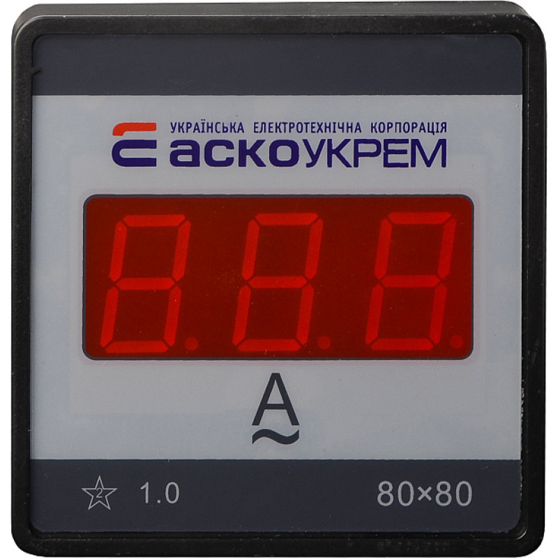 Цифровий амперметр АС 30А 80х80 (ЦА-8 LBN) АСКО A0190010227