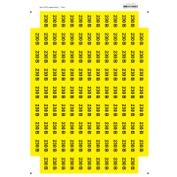 Наклейки "Знак "230 В" желтый 45х22" АСКО SES030182