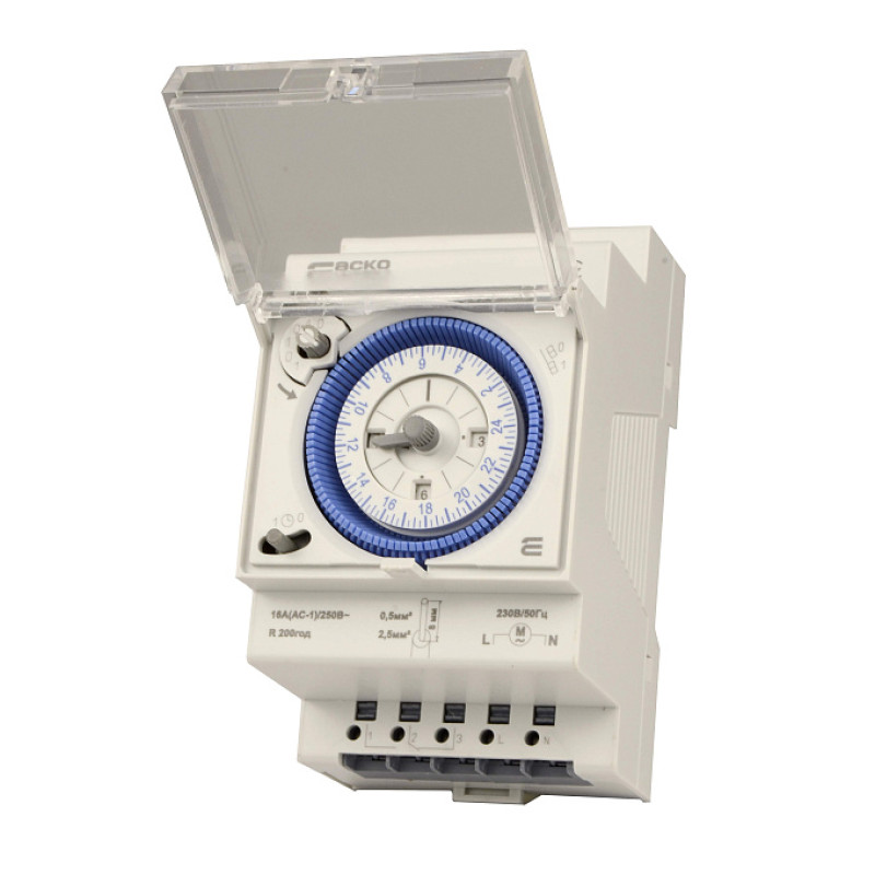 Таймер добовий електромеханічний SUL-15181 АСКО A0090040102