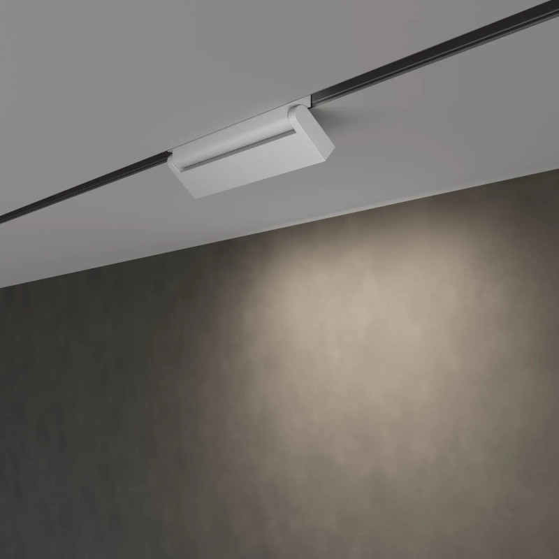 Магнитный трековый светильник поворотный белый OLEDIM OL218 12W 4000k 7771216