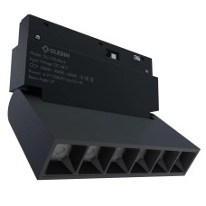 Магнитный трековый светильник поворотный черный OLEDIM OL110 6W 4000k 7771032