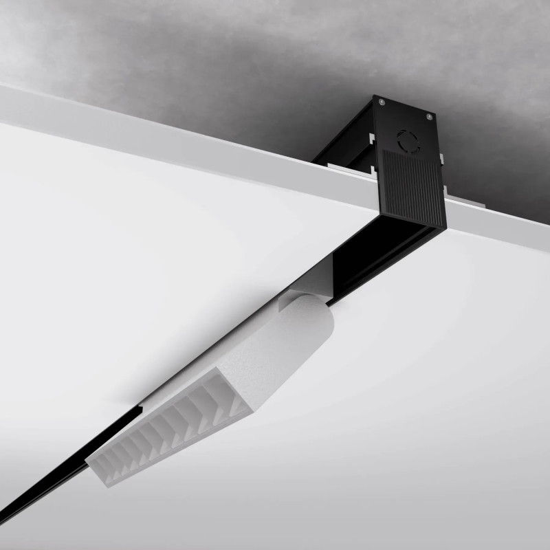 Магнитный трековый шинопровод OLEDIM 48V встроенный черный 3м 7771003