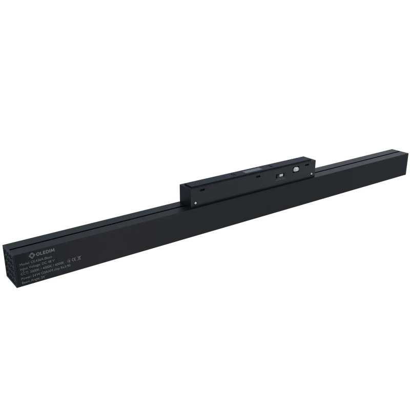 Магнітний трековий світильник чорний OLEDIM OL436A 24W 3CCT 7771393