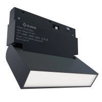 Магнитный трековый светильник поворотный черный OLEDIM OL26 6W 4000k 7771029