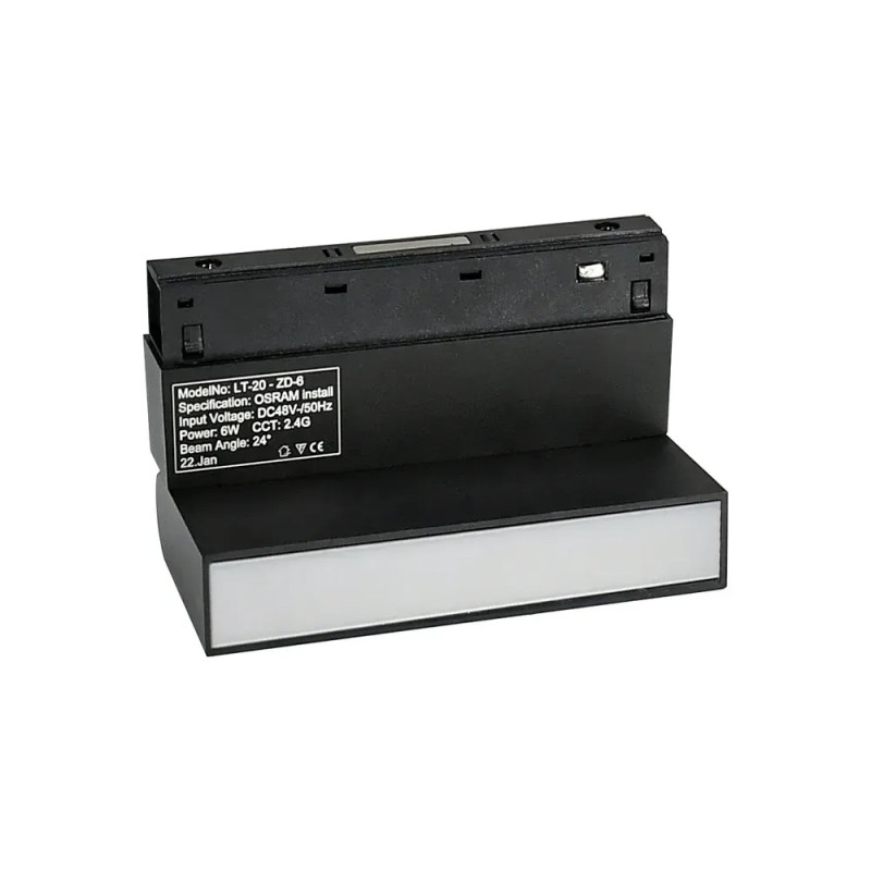 Магнитный трековый светильник поворотный черный OLEDIM OL26 6W 4000k 7771029