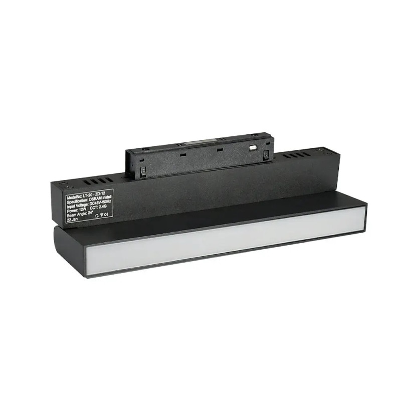 Магнитный трековый светильник поворотный черный OLEDIM OL27 12W 4000k 7771030