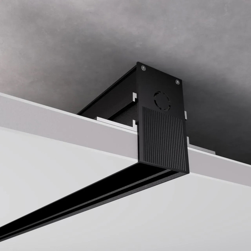 Магнитный трековый шинопровод OLEDIM 48V встроенный черный 1м 7771001