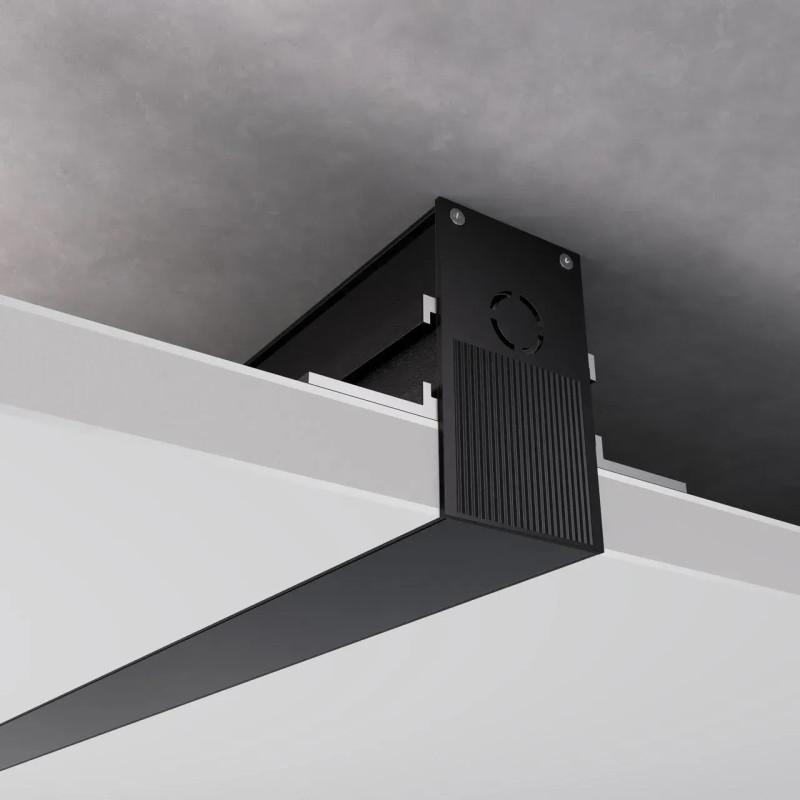 Магнитный трековый шинопровод OLEDIM 48V встроенный черный 1м 7771001