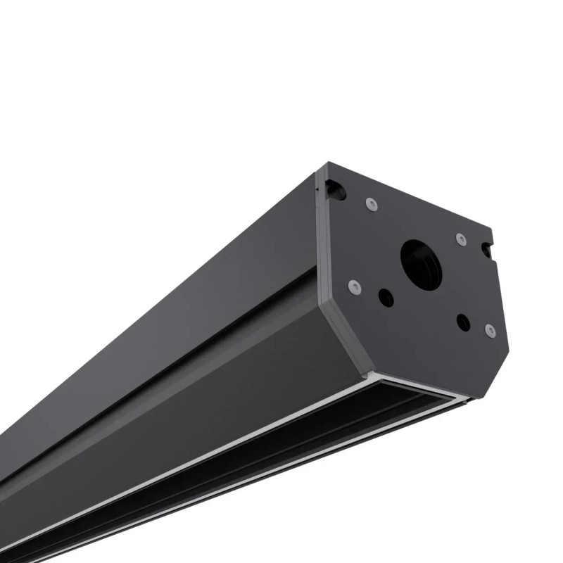 Магнитный трековый шинопровод OLEDIM OL21 48V для натяжного потолка (демпфер) черный 1м 7771006