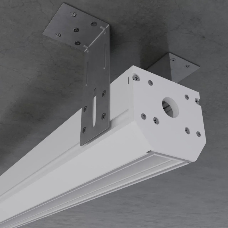 Магнітний трековий шинопровід OLEDIM OL22 48V для натяжної стелі (демпфер) білий 2м 7771581