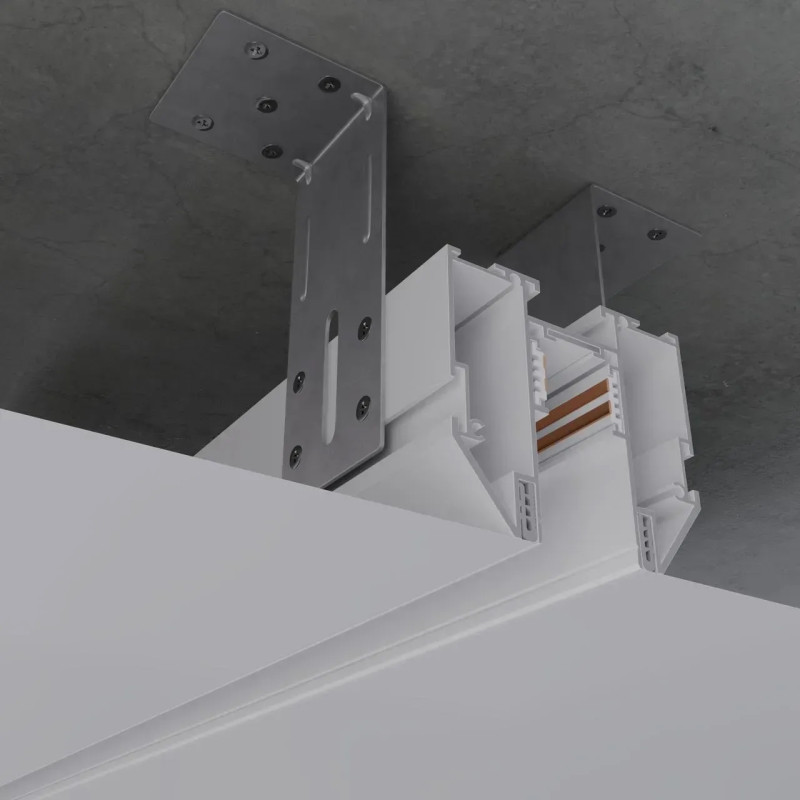 Магнитный трековый шинопровод OLEDIM OL23 48V для натяжного потолка (демпфер) белый 3м 7771582