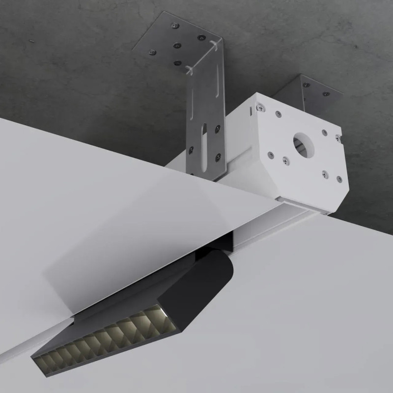 Магнитный трековый шинопровод OLEDIM OL21 48V для натяжного потолка (демпфер) белый 1м 7771580