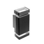 Фасадний світильник GTV NESSA подвійний 50W чорний LD-NESSAGU10D-20