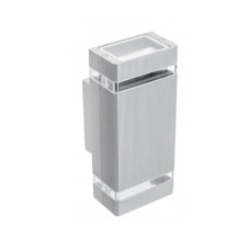 Фасадный светильник GTV NESSA двойной 50W серый LD-NESSAGU10D-80