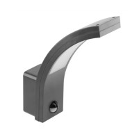 Фасадний світильник GTV PARIS LED 10W 4000K з датчиком руху сірий LD-PAR10W40-10