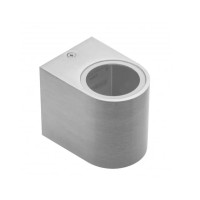 Фасадний світильник GTV TIAGO одинарний інокс овал LD-TIAGOGU10J-01