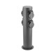 Стовпчик садовий CORTA-P 36 IP54 AC220-240V 50-60Hz 4*розетки Schucko max 3500W графіт GTV OS-CORP36G-30