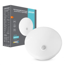 Светодиодный ЖКХ накладной светильник Ledcoin AL3010-RPS с ИК-датчиком 24 Вт 6500К белый