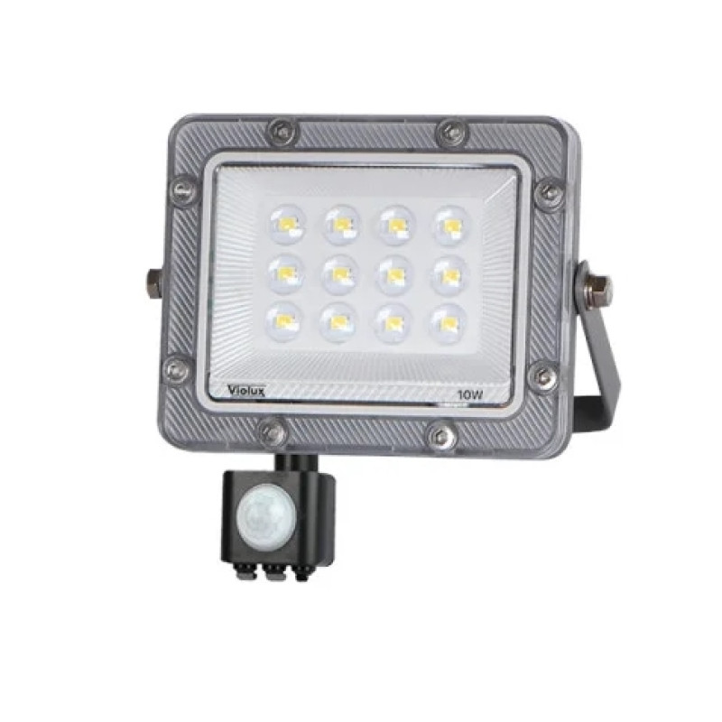 Прожектор LED Violux CARBON-S 10W 5000K 1000lm IP65 з датчиком ( 400202 )