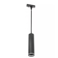 Трековий світильник 1-фазовий SOLIS 2 55x210mm max.250V GU10 max.20W IP20 круглий чорний GTV XLT-SOL2-GU10-10
