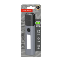Портативний світлодіодний LED ліхтарик TITANUM TLF-T18 200Lm Gray
