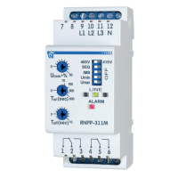 Реле контролю напруги та фаз Новатек-Електро РНПП-311.1 трифазне 5A (NTRNP3111)
