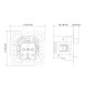 Розетка без заземления, механизм серебро 16А Soft ER111-S ARDERO (без рамки) 80794