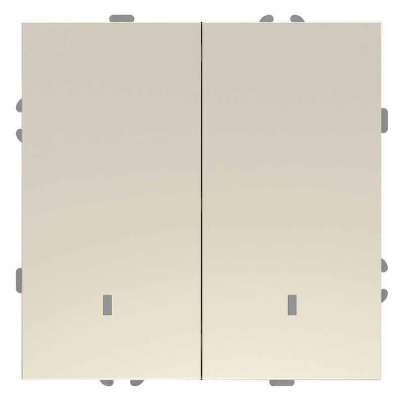 Выключатель 2-кл. с подсветкой, механизм шампанья 10А Soft EV112L-C ARDERO (без рамки) 80819
