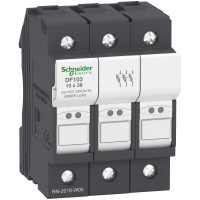 Держатель предохранителя Schneider Electric 3P 32A 690 В 10x38 мм (DF103)