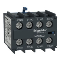 Блок додаткових контактів Schneider 2НО + 2НЗ гвинтовий затиск LA1KN22