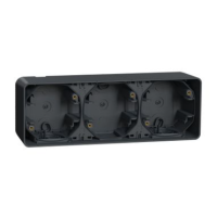 Бокс для поверхневого монтажу тримісний Schneider Electric Mureva Styl IP55 SEBSПП Чорний (MUR37713)