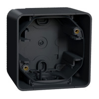 Бокс для зовнішнього монтажу, 1-постовой Mureva Styl, IP55, Чорний, Schneider Electric MUR37911