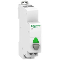 Кнопка на DIN-рейку Schneider Electric Acti9 iPB 1NO 110-230V Сірий/Зелений (A9E18036)