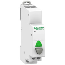 Кнопка на DIN-рейку Schneider Electric Acti9 iPB 1NO 110-230V Сірий/Зелений (A9E18036)