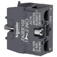 Контактный блок Schneider Electric Harmony 1NC 3A 240V AC/DC для постов и кнопок ZA2EE102