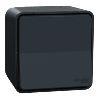 Переключатель 1-клавишный Mureva Styl, IP55, Черный, Schneider Electric MUR35021