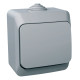 Перемикач 1-клавішний сірий серія Cedar Plus IP44, Schneider Electric (WDE000660)